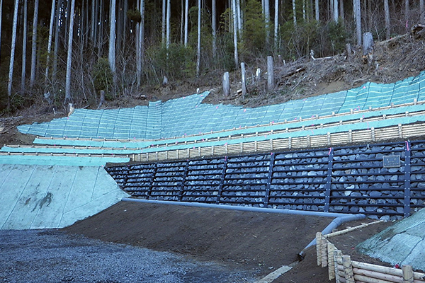 栃木県県北環境森林事務所発注 令和2年度県単治山事業土留工外工事 令和3年3月竣工